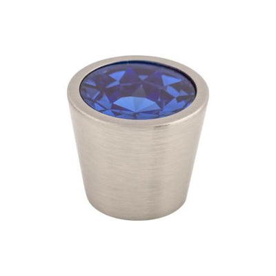 Top Knobs Blue Crystal Center Knob