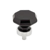 Top Knobs Black Octagon Crystal Knob