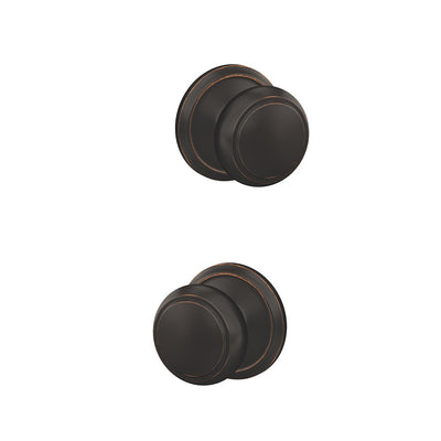 Schlage Custom™ Andover Knob with Alden Trim