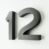 Cast Metal House Numbers & Letters - Demi Style