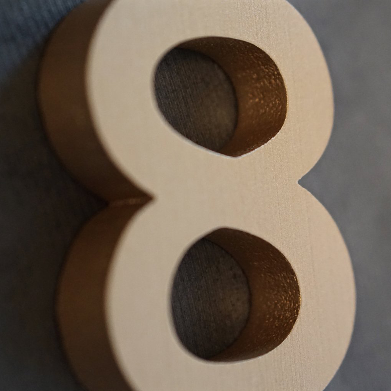 Cast Metal House Numbers & Letters - Demi Style